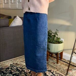 VTG High waist denim pencil skirt